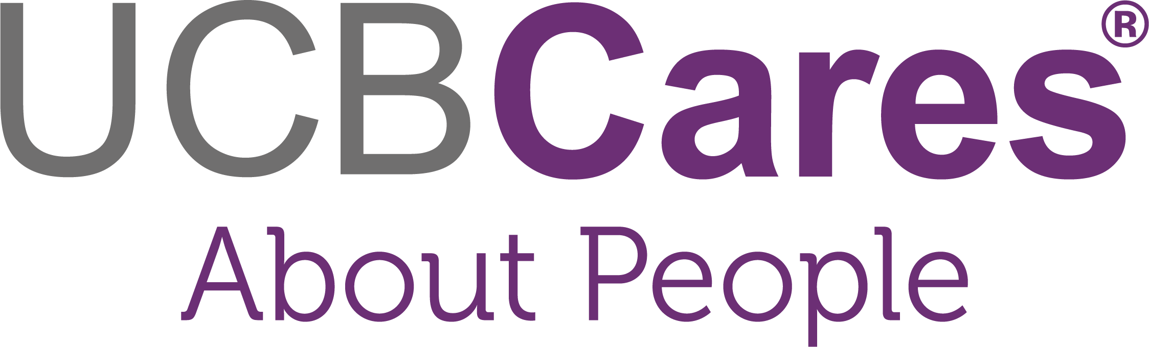 UCB Cares about people logo